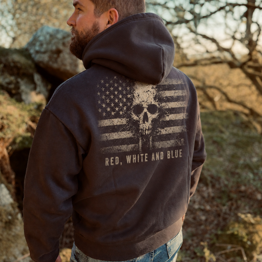 Hoody MERICA Red White and Blue