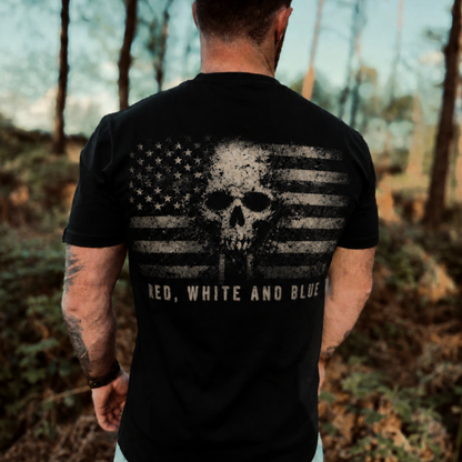 Merica Red white and blue